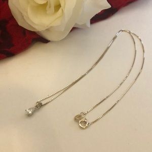 Fine silver Swarovski pendant and necklace